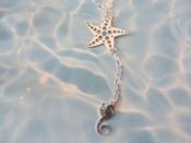 miniatura Collar plata temática marina