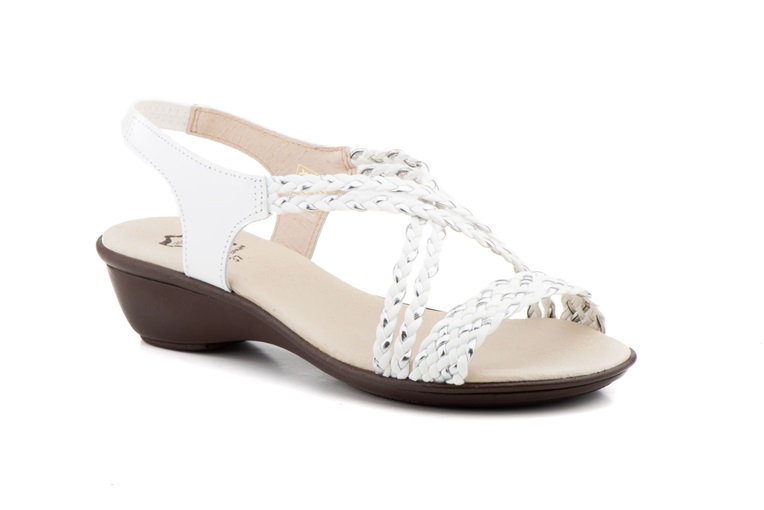 Sandalias Mujer Trenzado de Piel