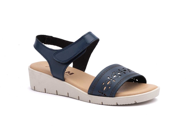 Sandalias Mujer Piel Velcro