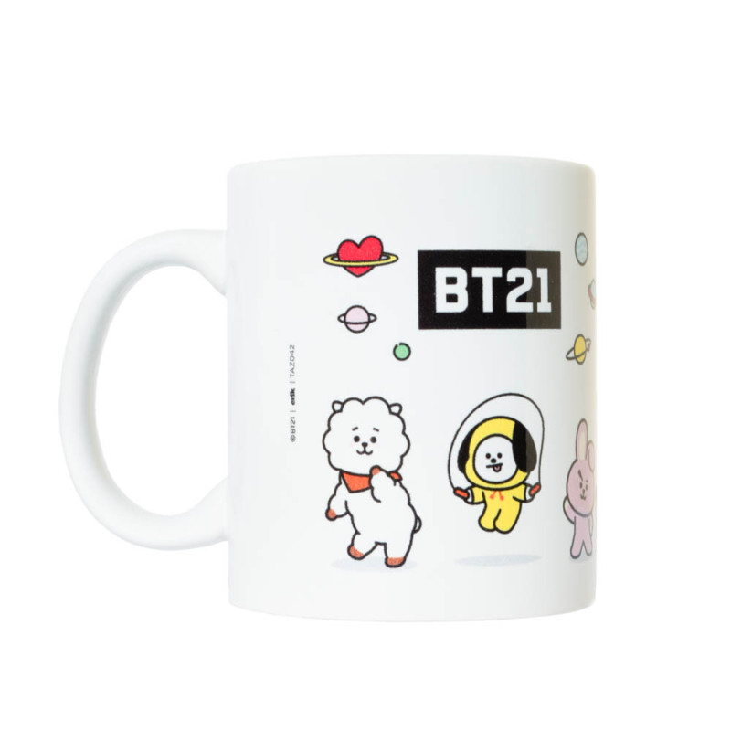 El Reino Friki Taza Mug Cerámica Grupo Coreano K-Pop BT21 350ml