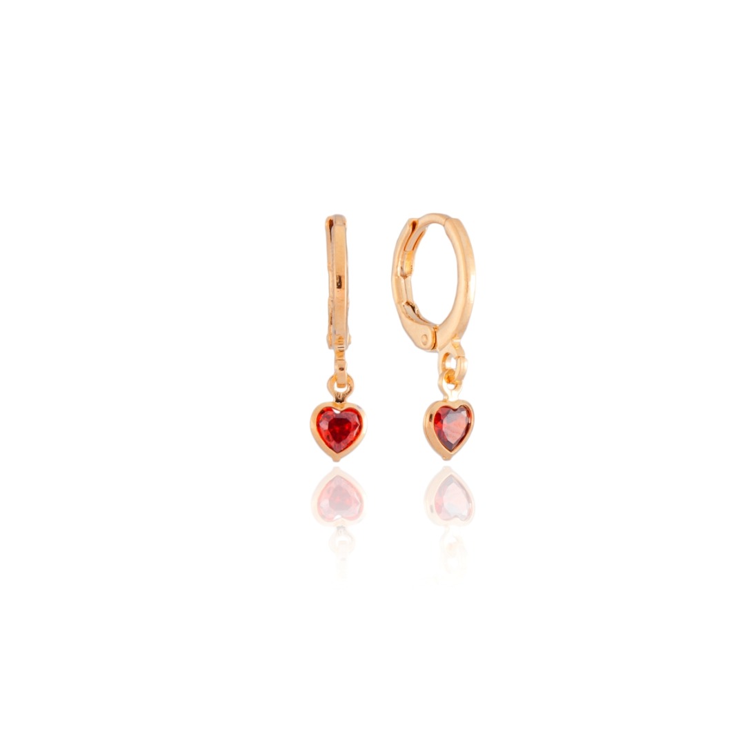 Pendientes infantiles Corazón amor