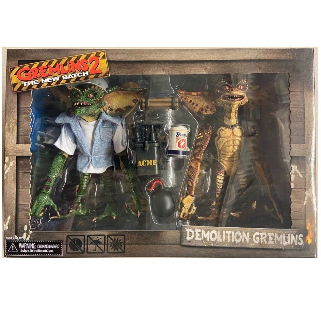 NECA Pack 2 Figuras Neca Gremlins Construcción Ultimate Articuladas y Accesorios de 18 cm