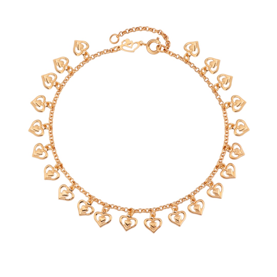 Tobillera Doble Corazón