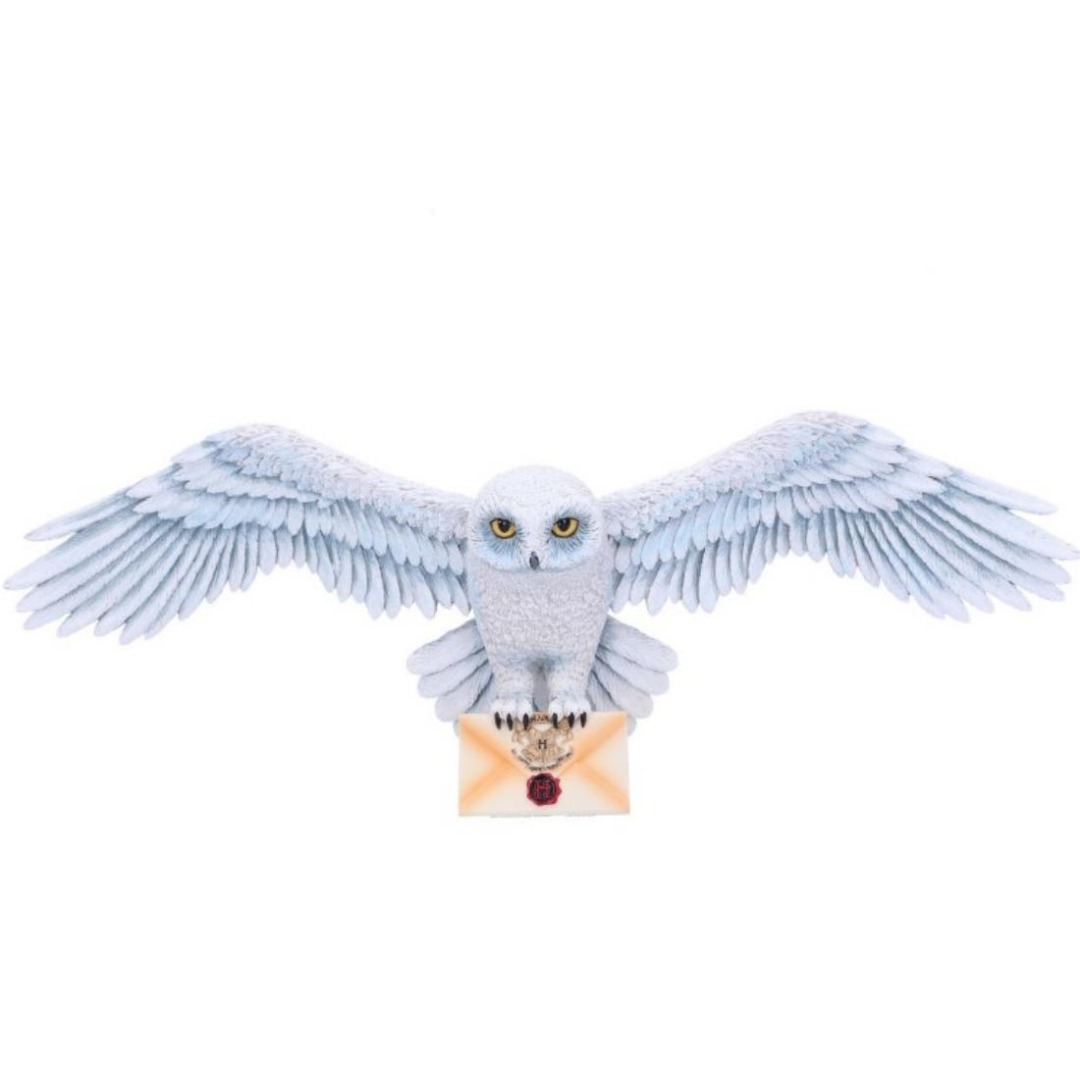 Nemesis Now Figura Poliresina Nemesis Now Hedwig Con Sobre de Hogwarts Harry Potter 45 cm Pintada a Mano