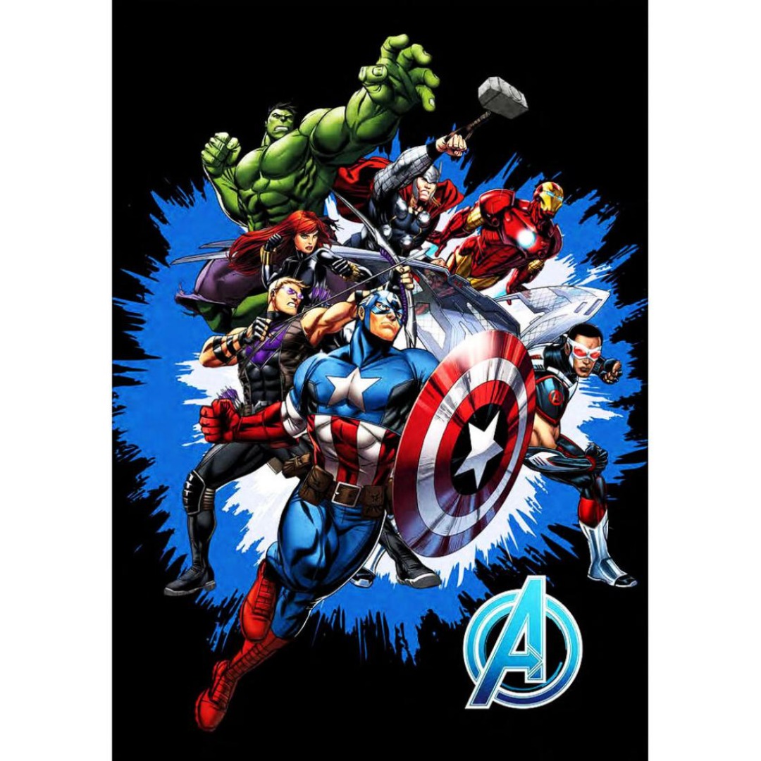 El Reino Friki Manta Polar 6608 Avengers Vengadores 140x100 cm 100% Poliéster