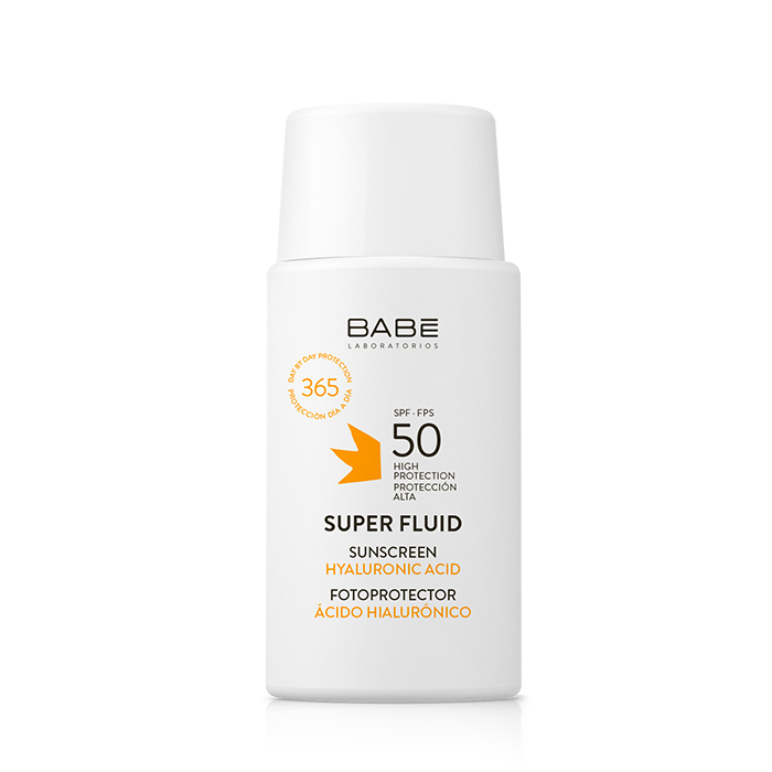 Babé Solar Facial Super Fluid Ácido hialurónico SPF50 50ml