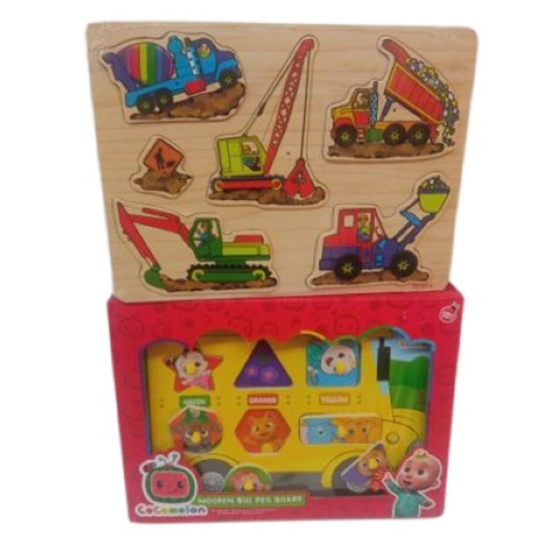 Set 2 Puzzles Piezas Madera