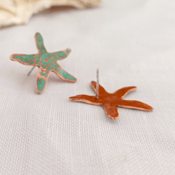 miniatura pendientes-artesanales-estrella-mar-singular-sisters