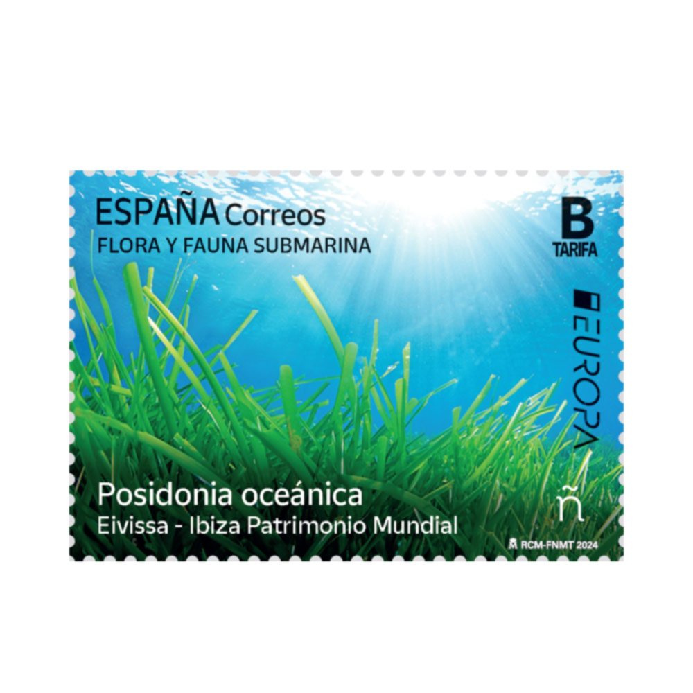 Sello Europa. Flora y fauna submarina. Posidonia oceánica | Serie Europa | Tarifa B | Pack de 5