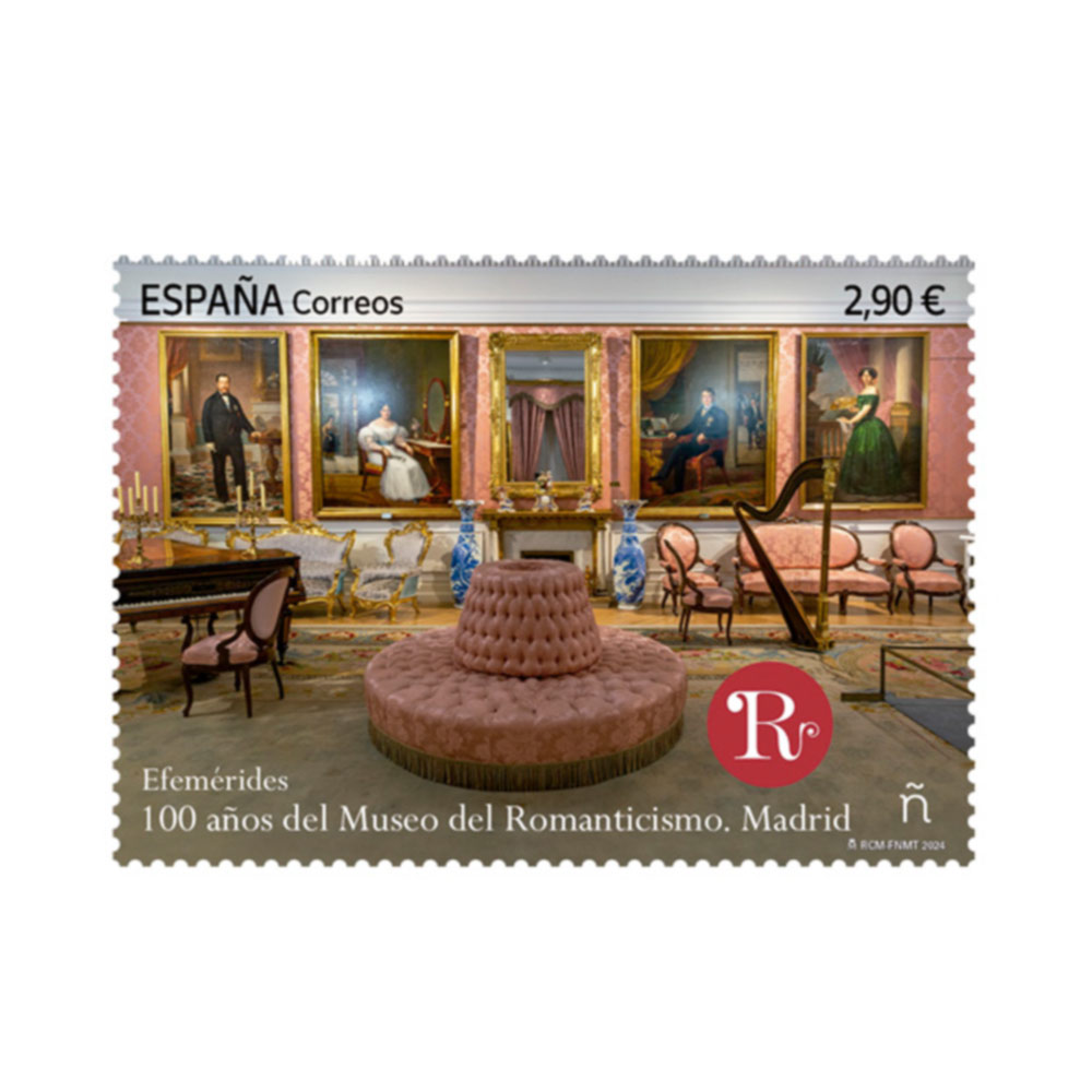 Sello 100 años del Museo del Romanticismo. Madrid | Efemérides