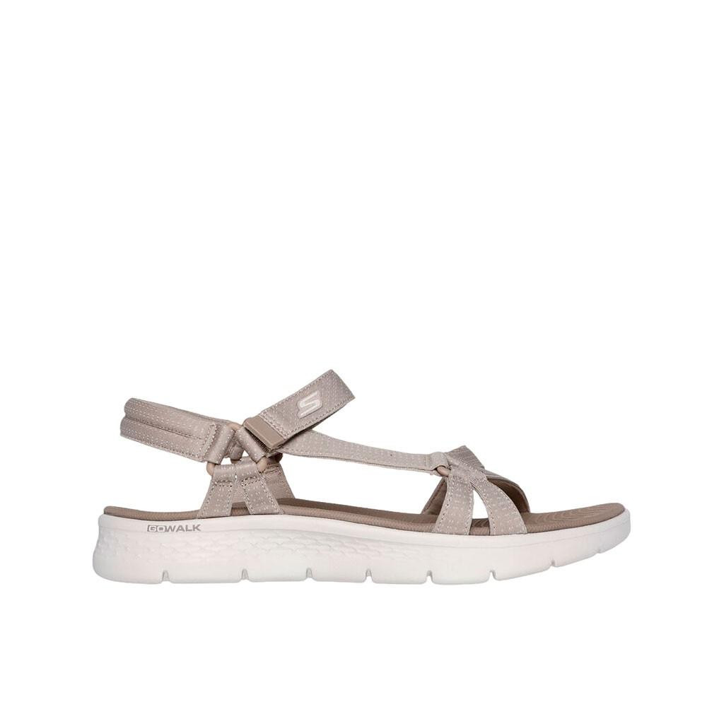 Imagen SANDALIAS SKECHERS GO WALK FLEX SUBLIME GRIS PARDO SANDAL 141451-TPE
