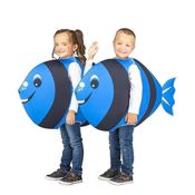 miniatura Disfraz de Pececito Azul Oscuro Unisex Infantil.  