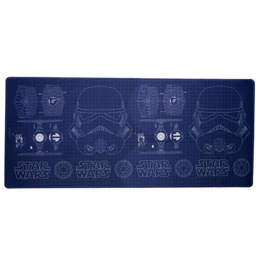 Stor Tapete Alfombrilla De Escritorio XL Star Wars de 80x35cm, Antideslizante, Impermeable