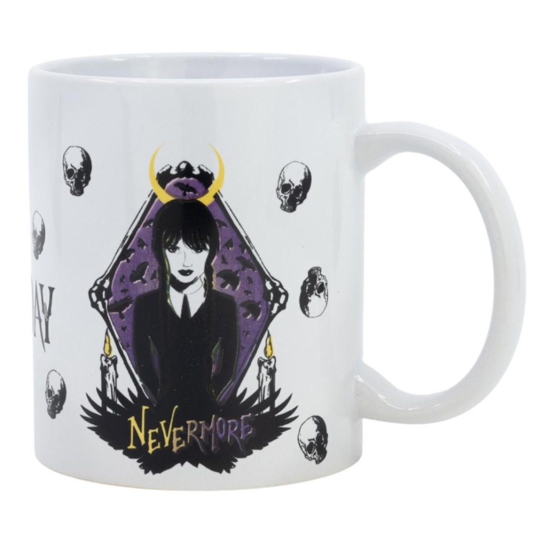 Taza Mug Cerámica Miércoles Wednesday Nevermore 325ml 1