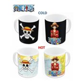 miniatura Taza Mug Cerámica Térmica One Piece Luffy Mágica Cambia de Color 325ml 2