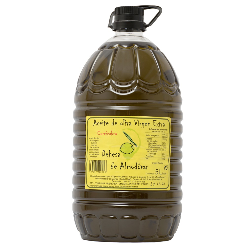 Aceite de oliva virgen extra Cornicabra. Caja 3 x 5L