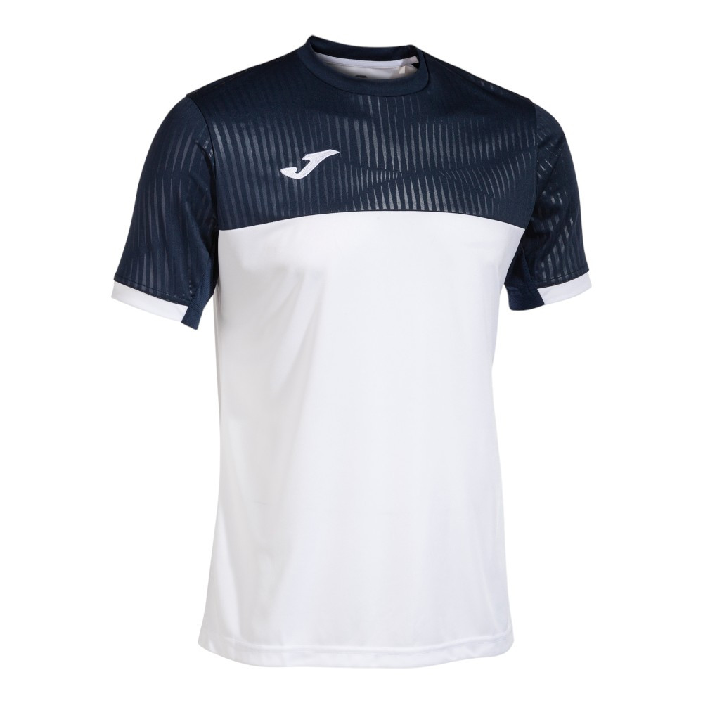 Imagen CAMISETA JOMA MONTREAL BLANCO AZUL MARINO PADEL T SHIRT 102743-203