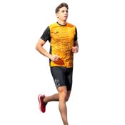 miniatura Imagen CAMISETA JOMA ELITE VIII NEGRO NARANJA RUNNING T SHIRT 101929-108