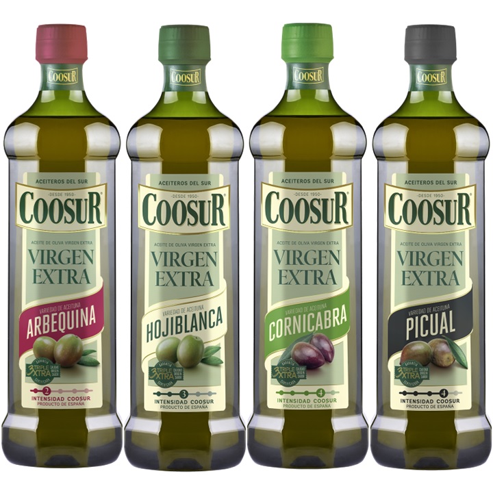 Coosur Pack Aceites de oliva virgen extra monovarietales Coosur 4x1L