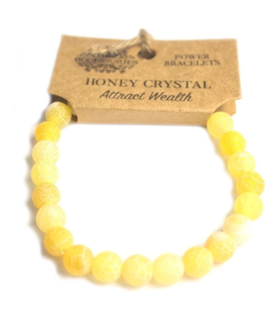 Abundancia Fortuna - Pulsera de energía Cristal de Miel