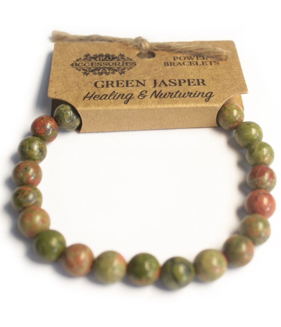 Curación - Pulsera de energía Jaspe Verde