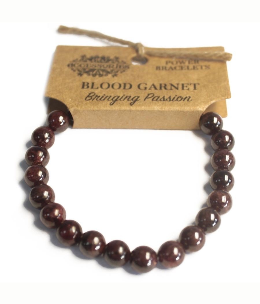Pasión - Pulsera de energía Granate de Sangre