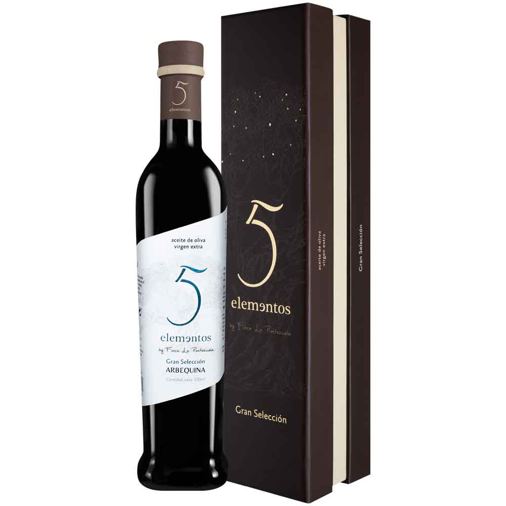 AOVE 5 Elementos Gran Selección Arbequina Estuche 1×500 ml