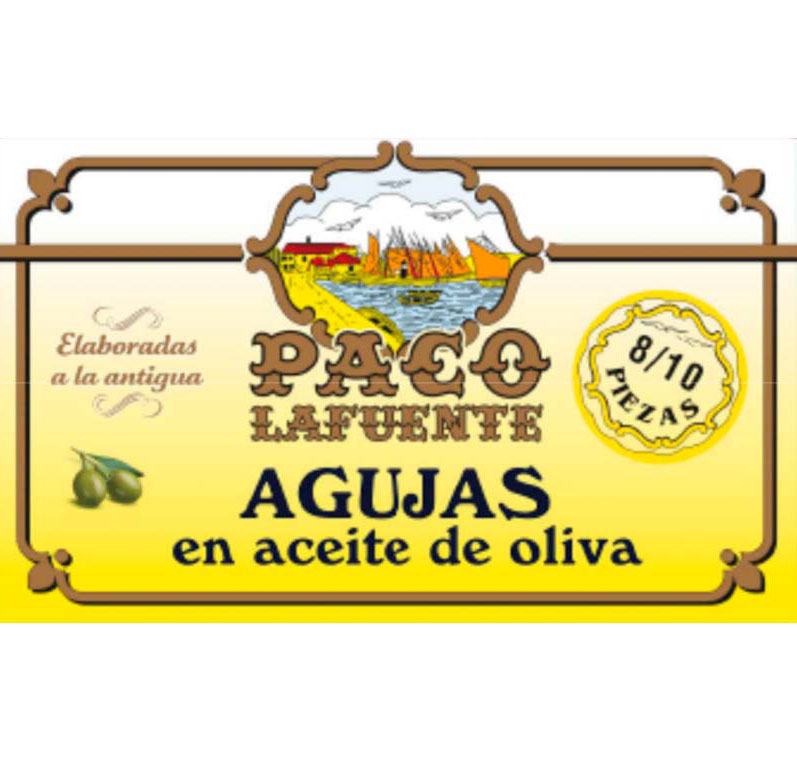 Agujas en aceite de oliva 8/10 piezas
