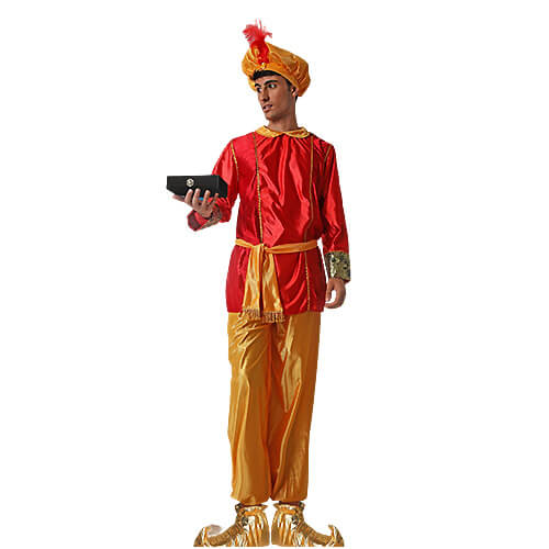 Disfraz de Paje Rojo Adulto