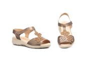 miniatura Sandalias Mujer Piel Velcro 1