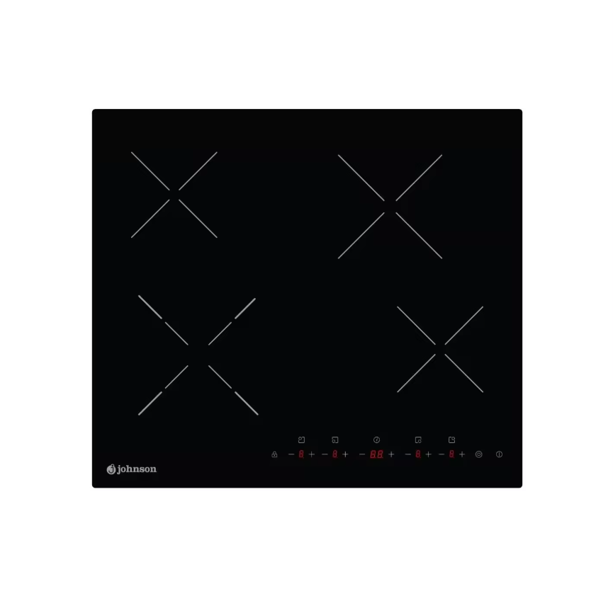 Vitrocerámica 60cm Johnson 4 zonas de cocinado JVICA420
