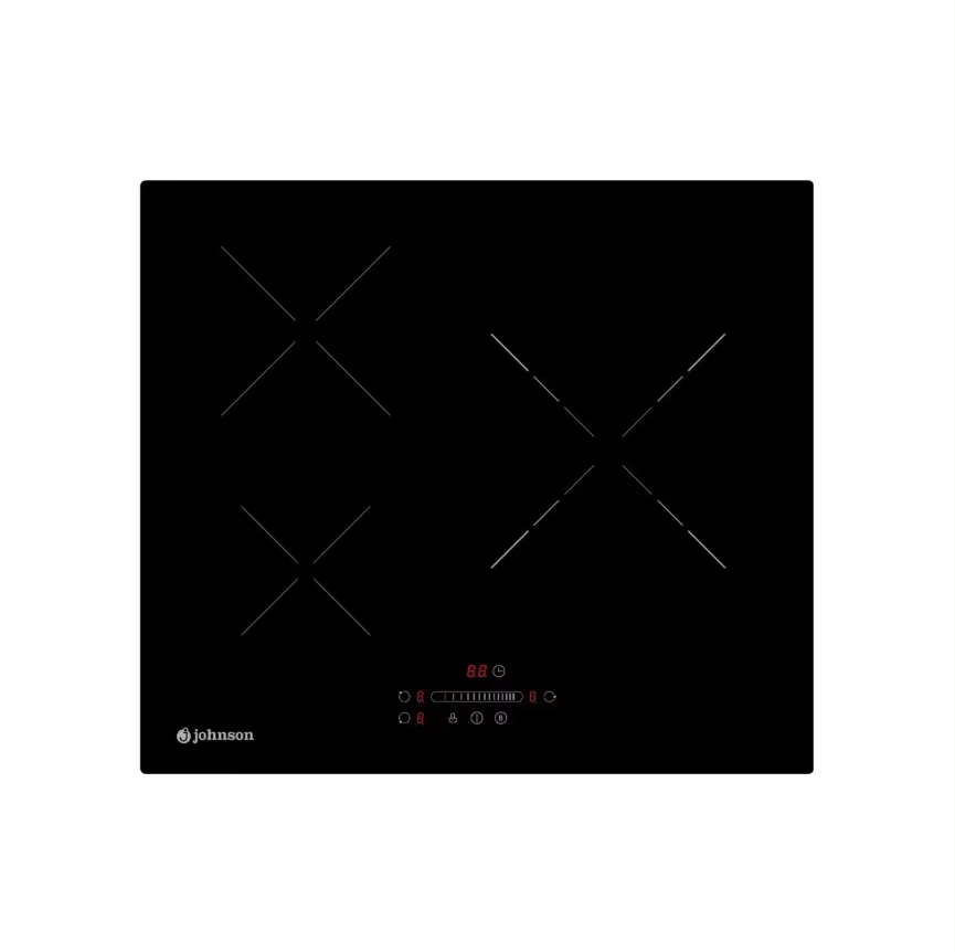 Placa Inducción Johnson 60 cm con 3 zonas de cocinado JINDU329