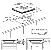 miniatura Vitrocerámica Inducción con 3 focos Electrolux 2