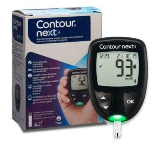 Contour Contour Next Glucometro Sistema Medidor Analisis Glucemia