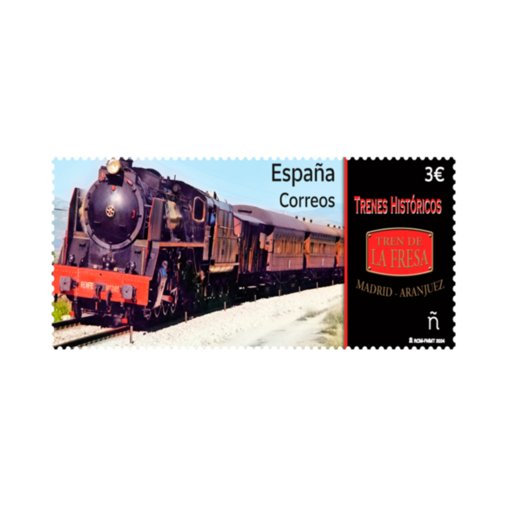 Sello Tren de la Fresa. Madrid - Aranjuez | Trenes históricos