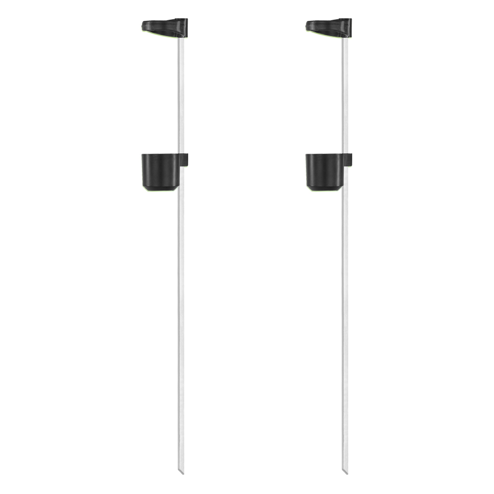 Soporte caña de pesca Roca negro 2 uds