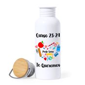 miniatura Botella Térmica Acero inoxidable Corazón de profe Personalizada 1