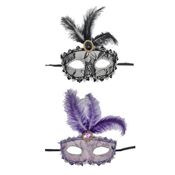 miniatura Antifaz encaje y pluma 2