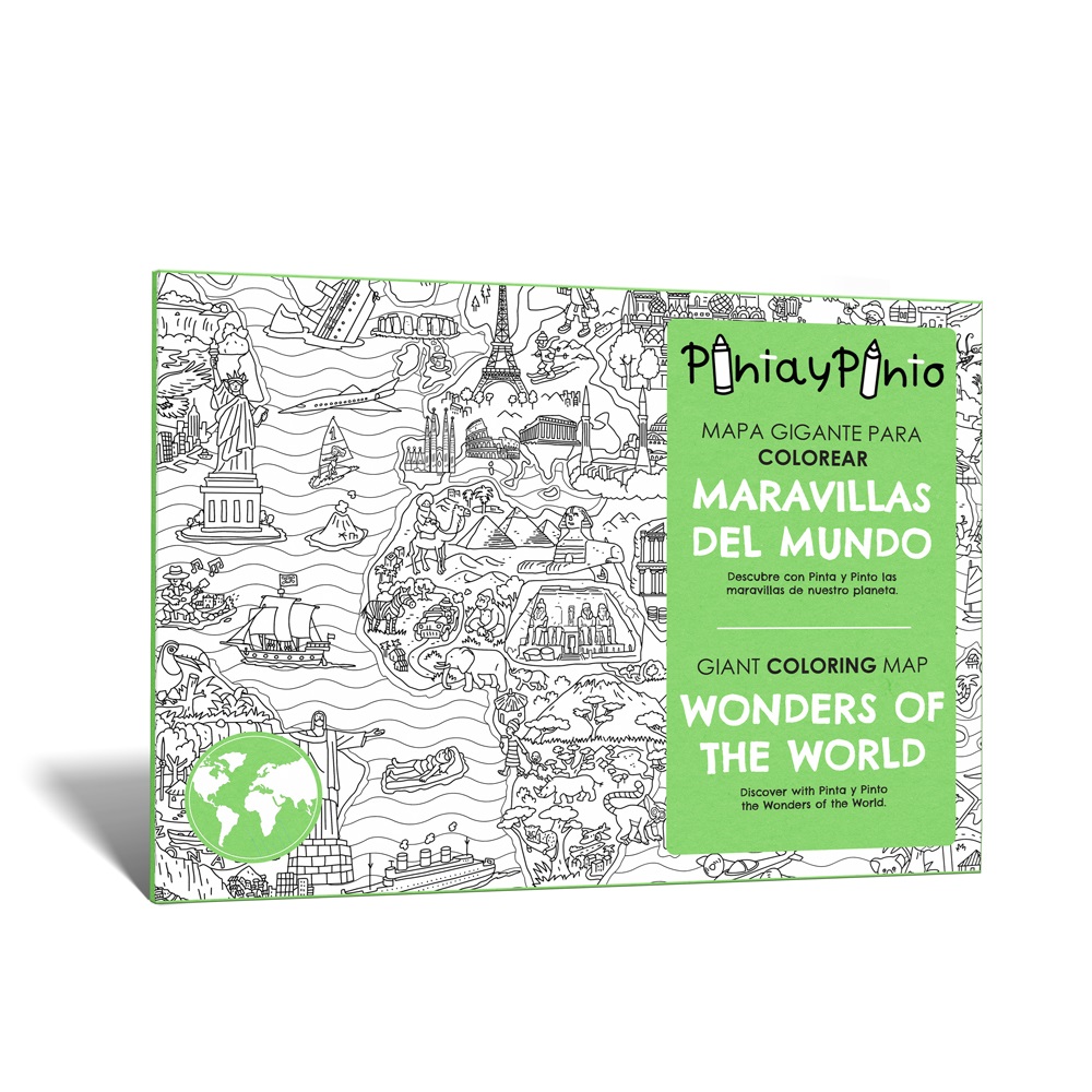 Pinta y Pinto Mapa gigante Maravillas del Mundo