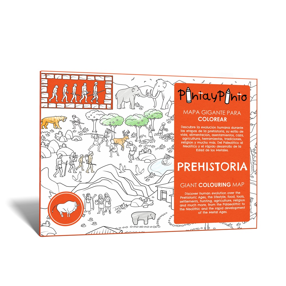 Pinta y Pinto Mapa gigante de la Prehistoria