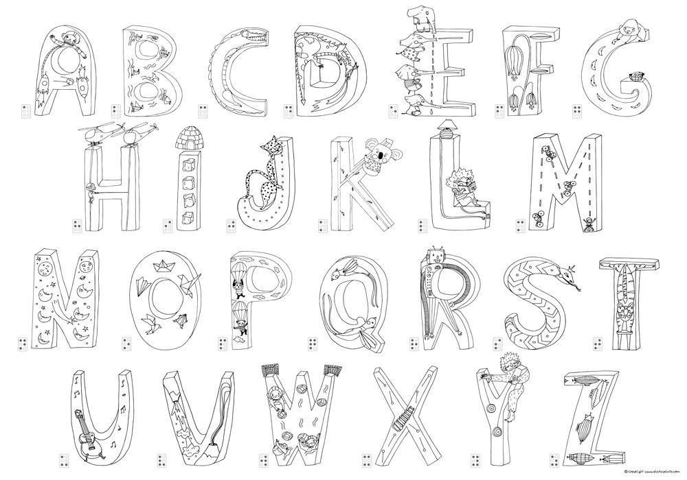 Pinta y Pinto Mega abecedario gigante