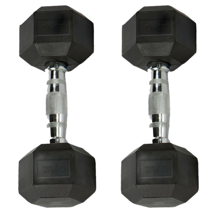 Juego de 2 Mancuernas Hexagonales de 2,5 kg