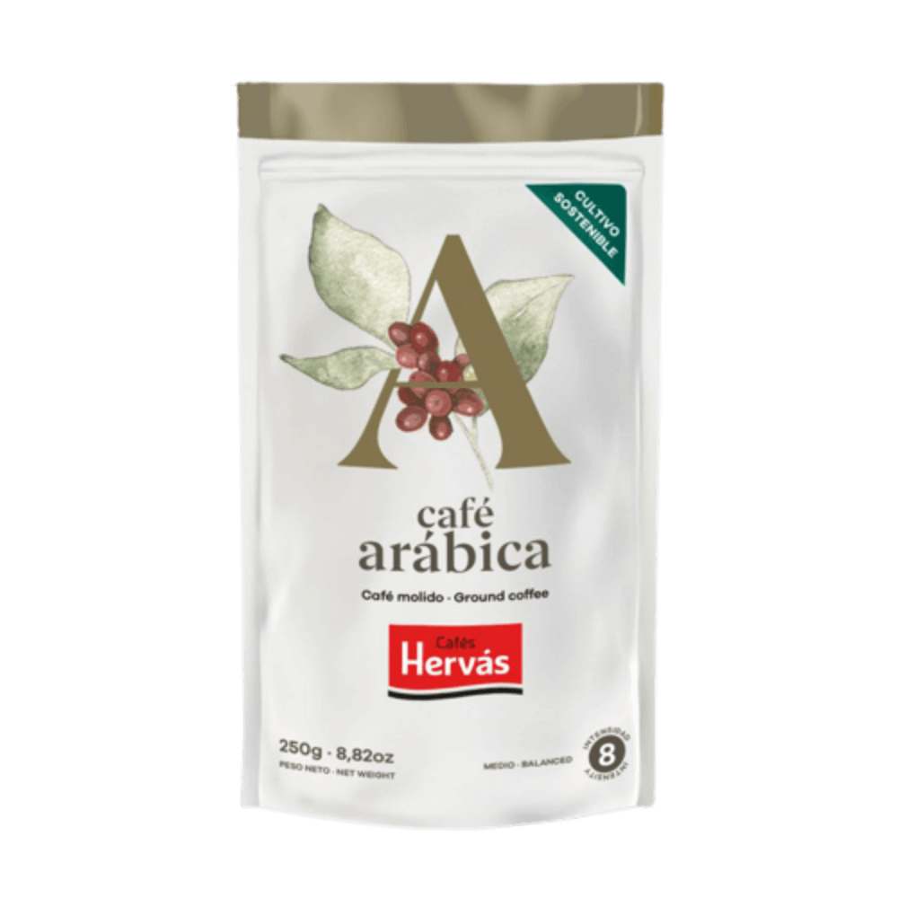 Café ARÁBICA natural molido - 4 paquetes de 250 g