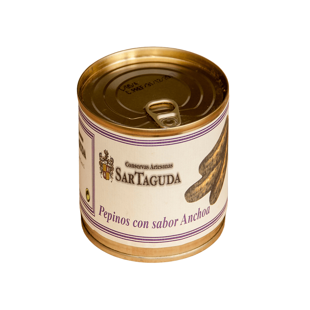 Pepinillos Sabor Anchoa - Pepinillos en Vinagre Encurtidos Grandes en Bote de 390 g