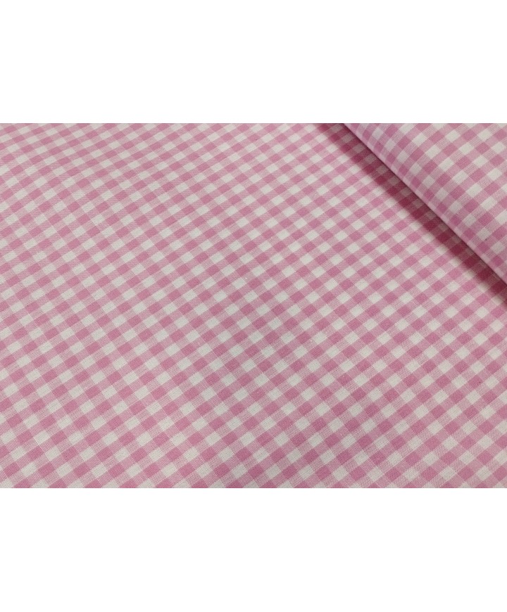 Vichy rosa de cuadro 0,5cm