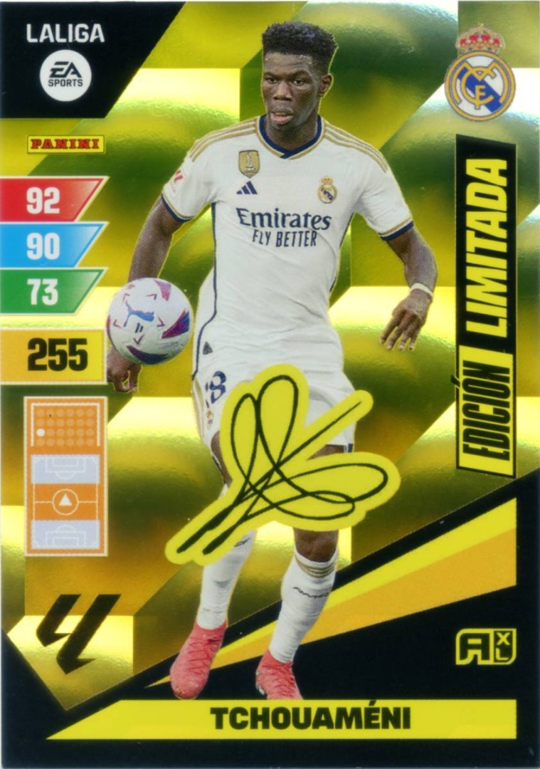 TCHOUAMENI - Adrenalyn XL 2023 2024 - Edición Limitada - FIRMA SERIGRAFIADA - Real Madrid