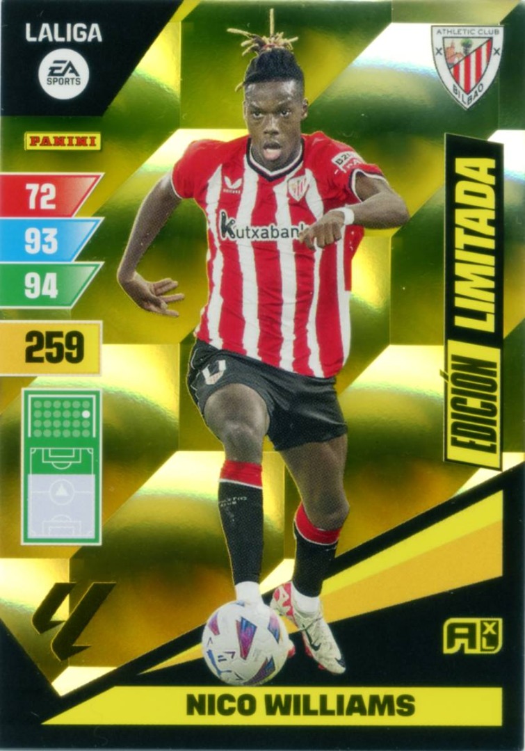 NICO  WILLIAMS - Adrenalyn XL 2023 2024 - Edición Limitada - Athletic Club de Bilbao