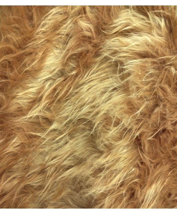 Tela pelo largo ocre/mostaza