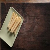 miniatura esparragos blancos cocidos, esparrago navarro, en conserva, conserva esparragos blancos, espárragos