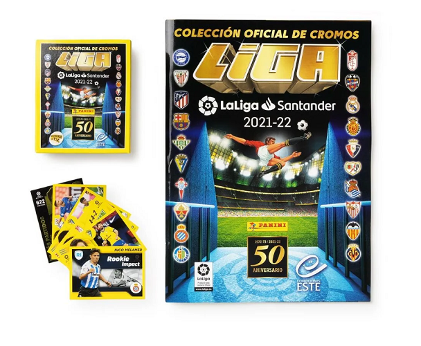 Pack Album + Caja Cajita Con 50 sobres Liga Este 2021/22
